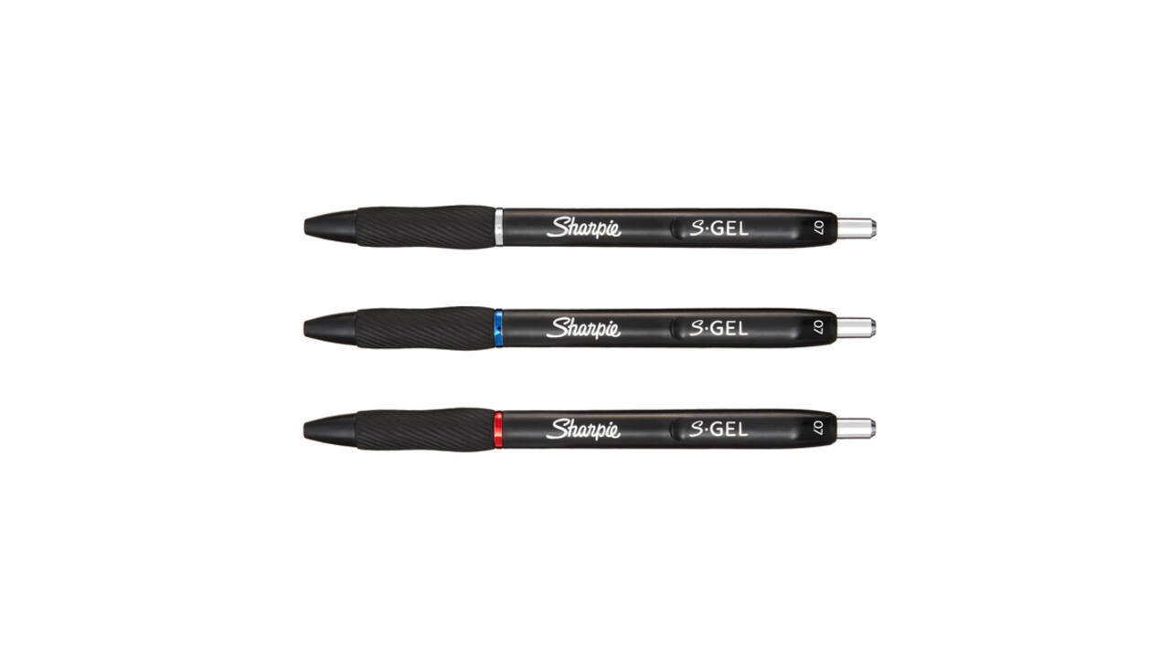 Gelschrijver Sharpie S-gel medium assorti blister à 3 stuks
