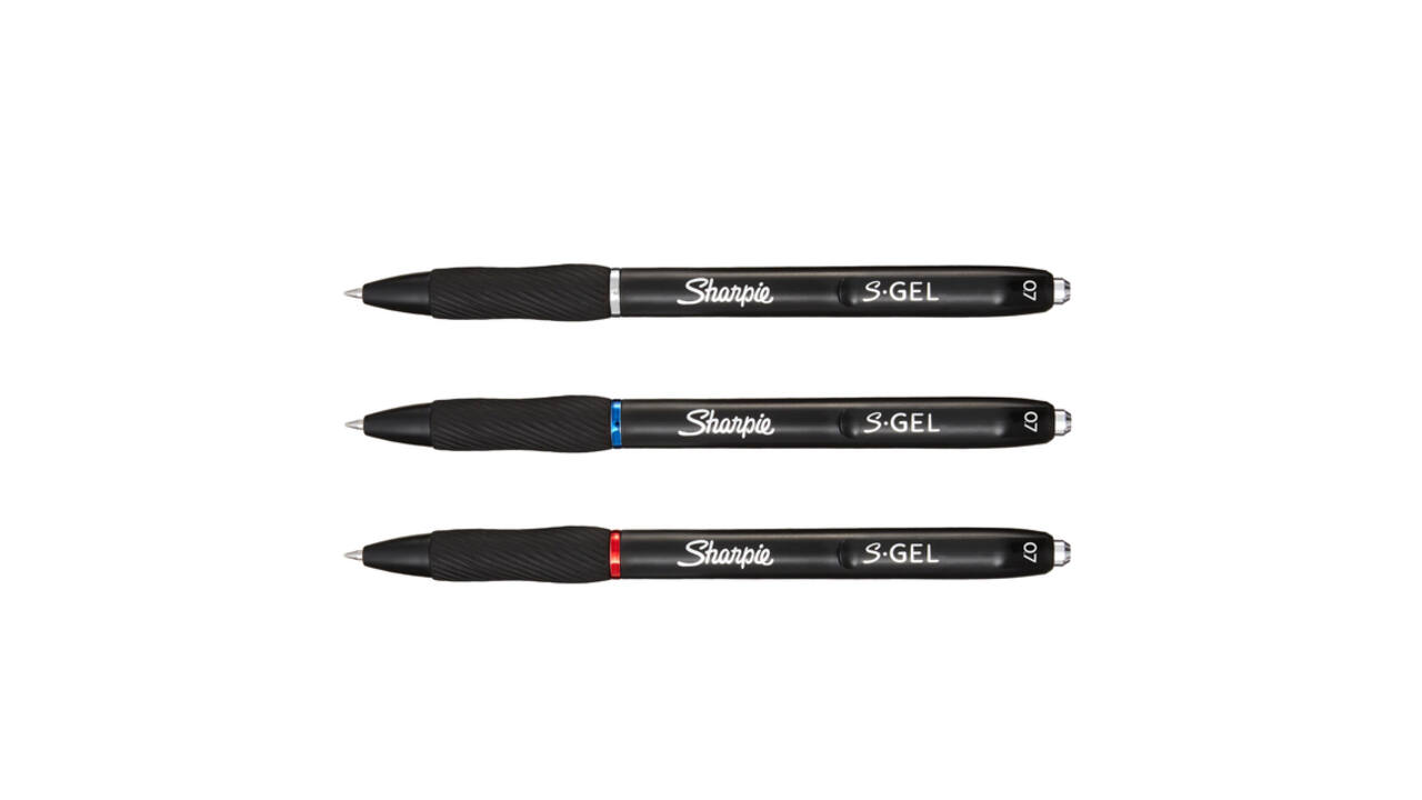 Gelschrijver Sharpie S-gel medium assorti blister à 3 stuks