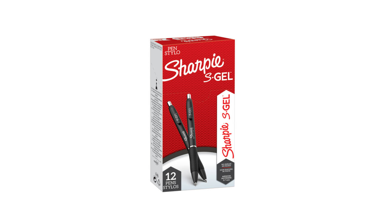 Gelschrijver Sharpie S-gel medium zwart