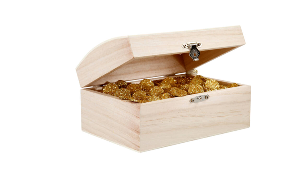 Schatkist Creativ Company 16.5x11x8.55cm hout