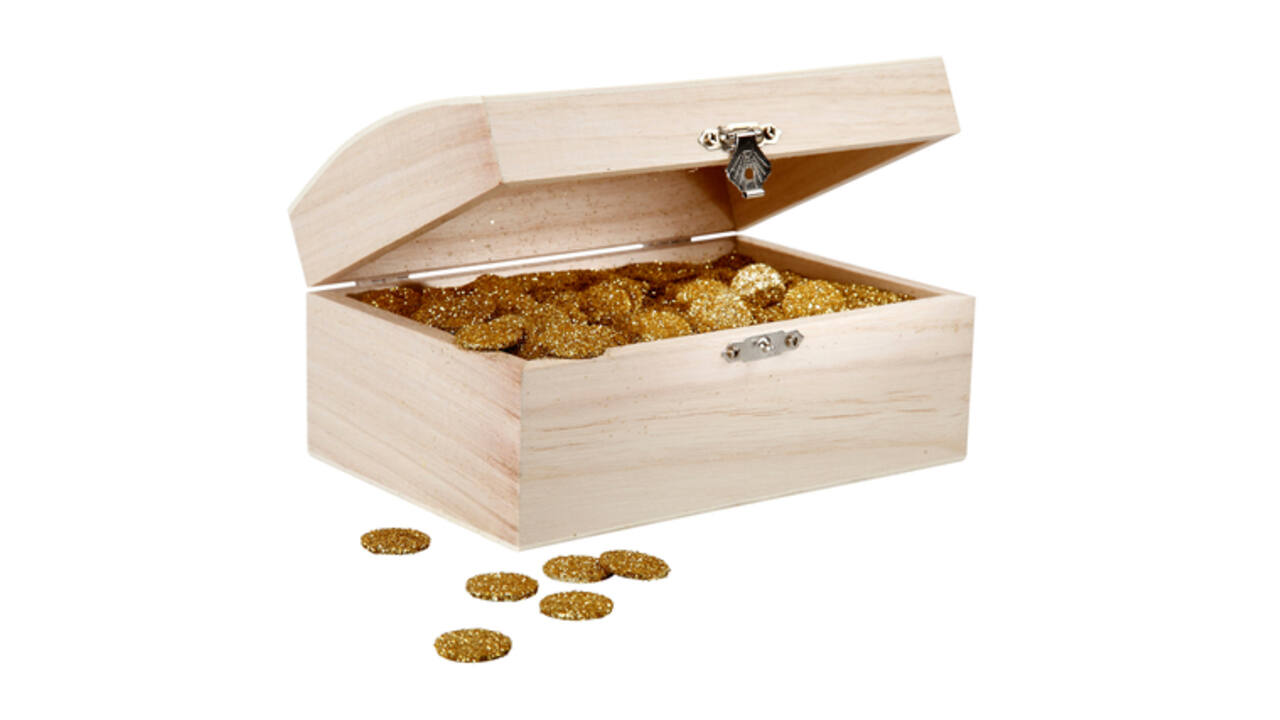 Schatkist Creativ Company 16.5x11x8.55cm hout