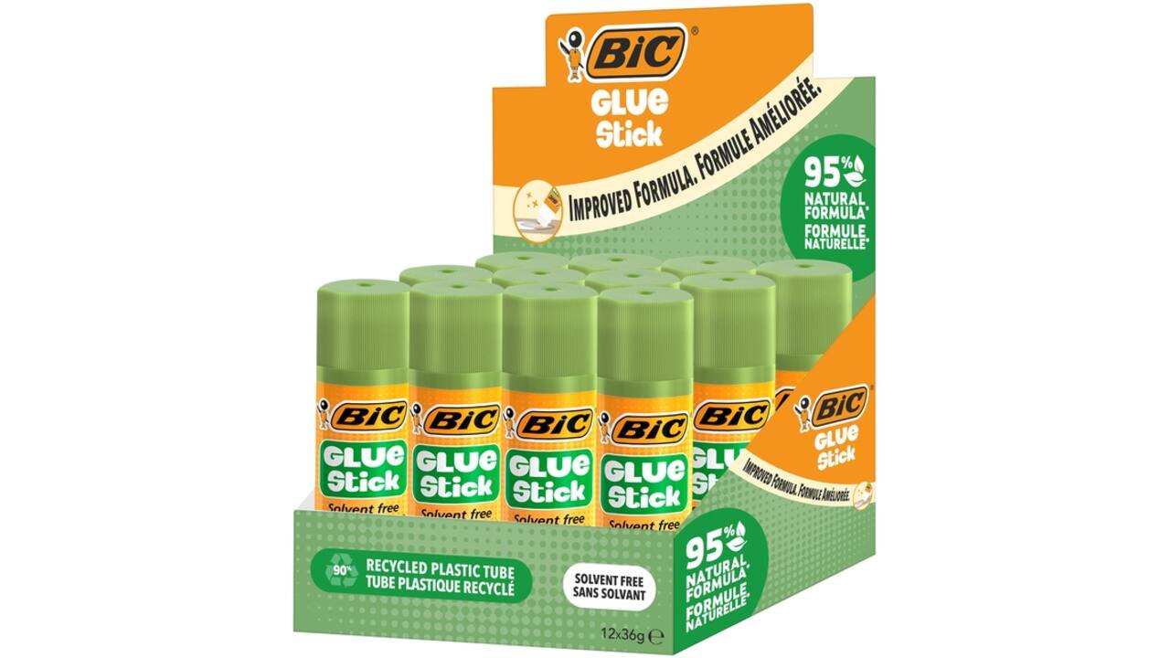 Lijmstift Bic ecolutions 36gr doos à 9+3 gratis