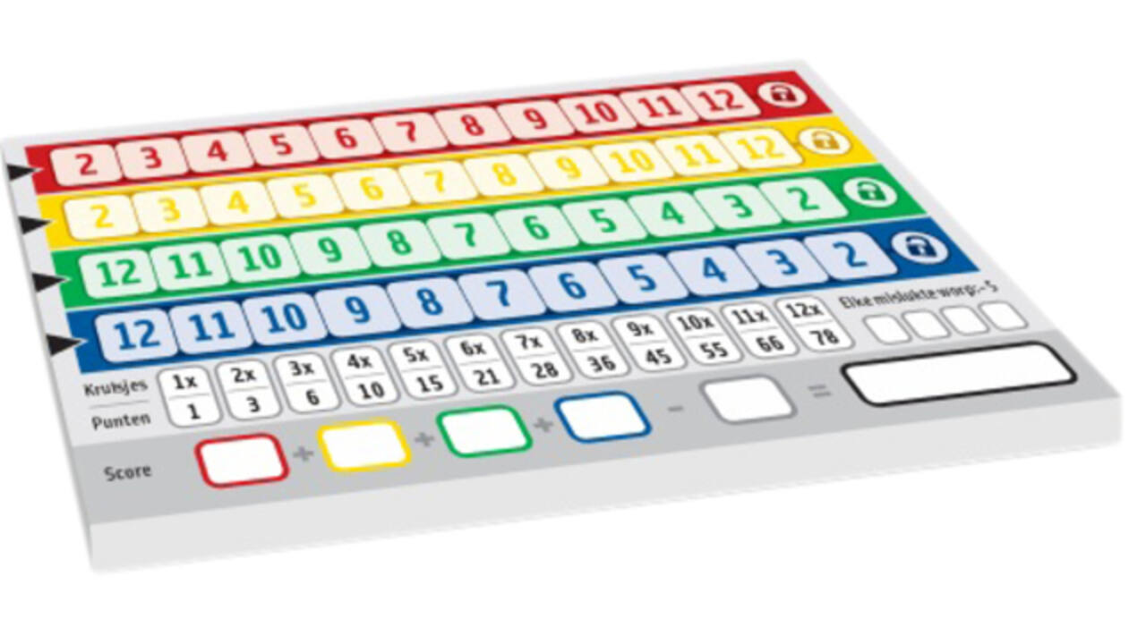 Qwixx scorebloks