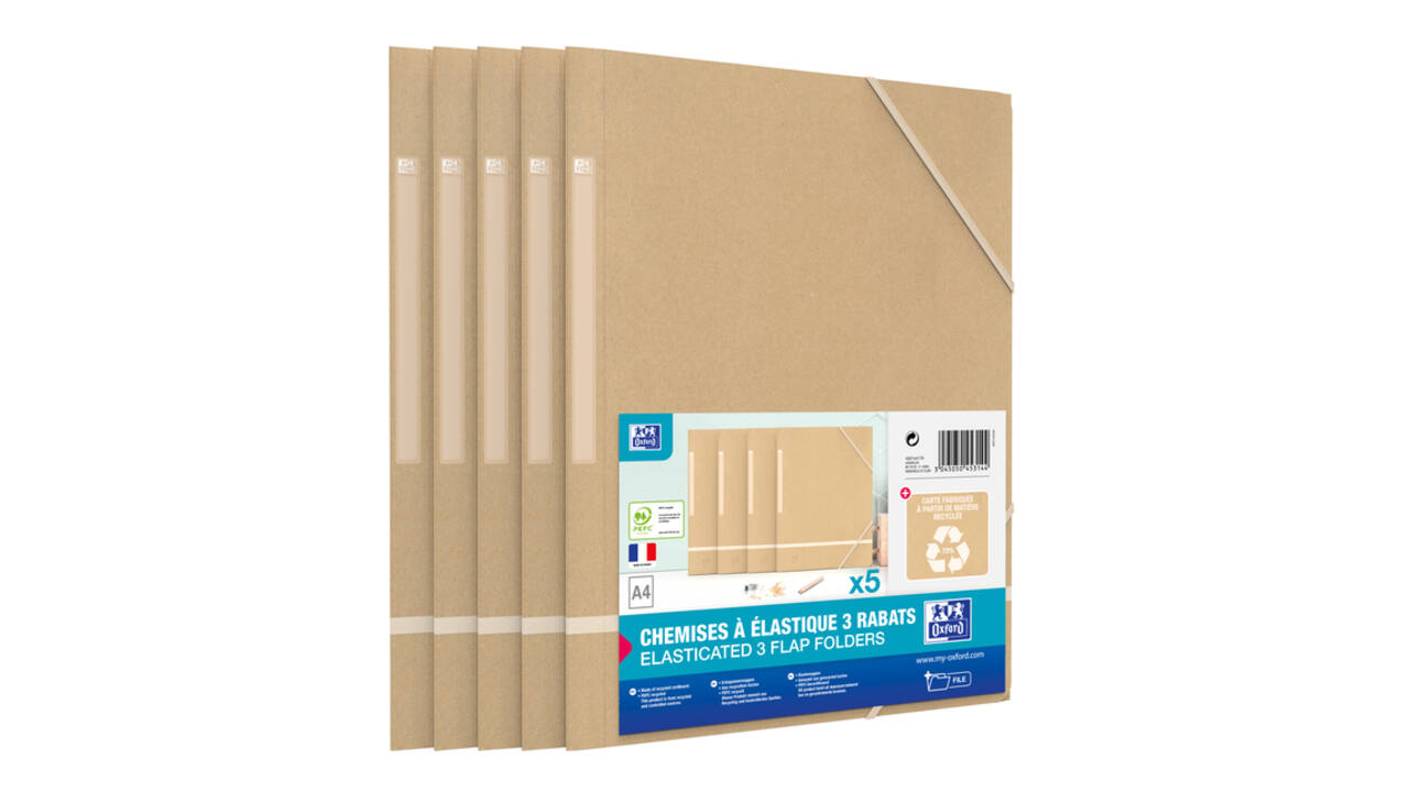Elastomap Oxford Touareg A4 3-kleps 450gr 5 stuks