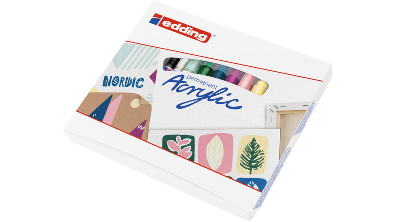 Acrylmarker edding starterskit klein Scandinavisch