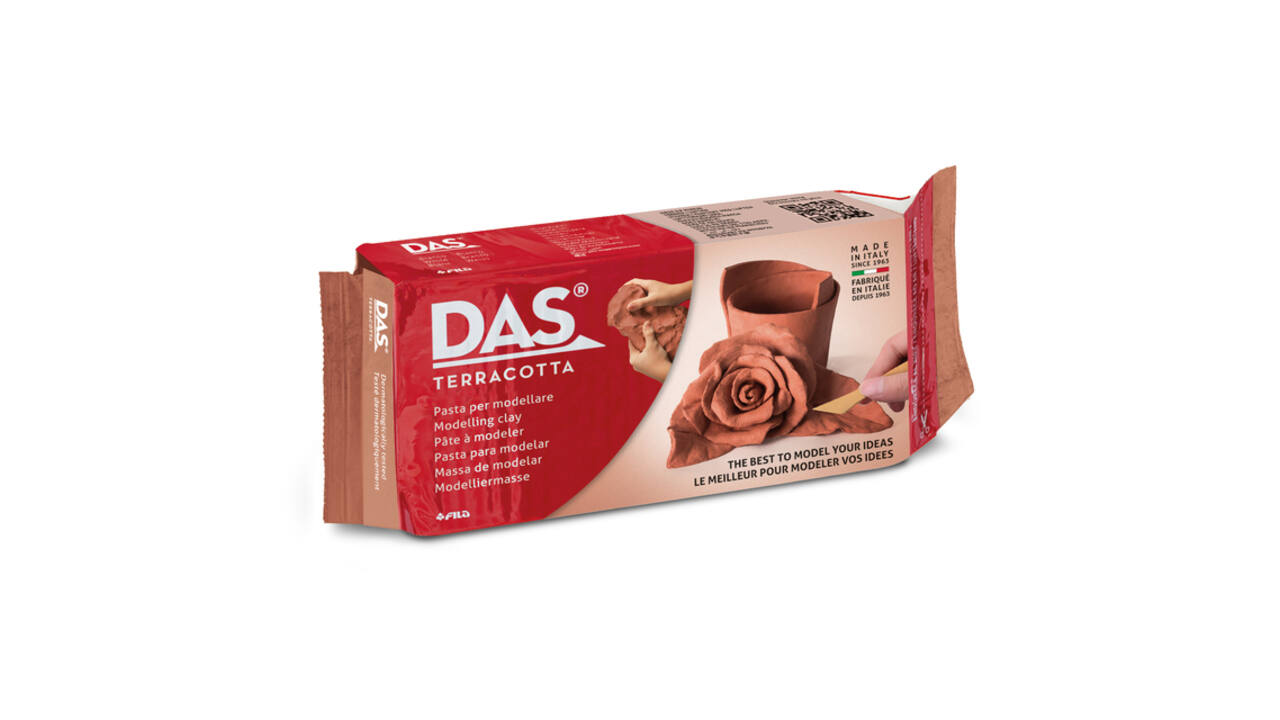 Boetseerklei DAS luchthardend 1000 gram terracotta
