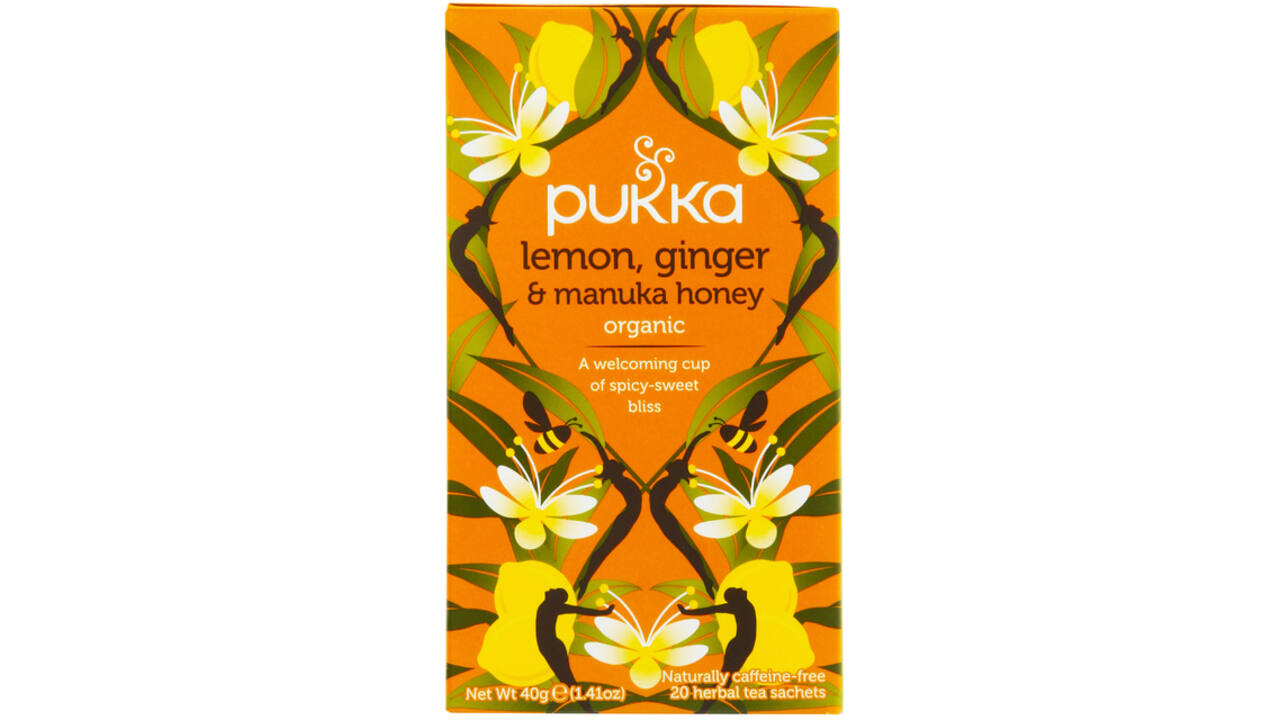 Thee Pukka lemon ginger & manuka honey 20 zakjes