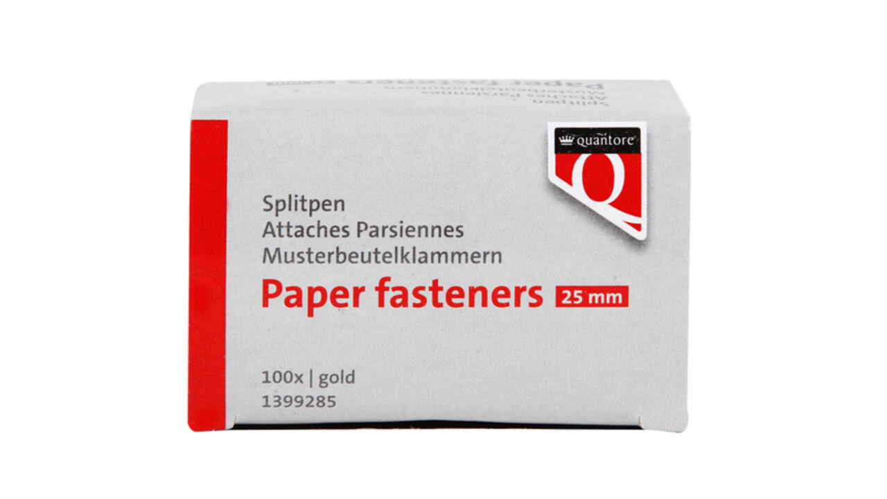 Splitpen Quantore 25mm 100 stuks goud