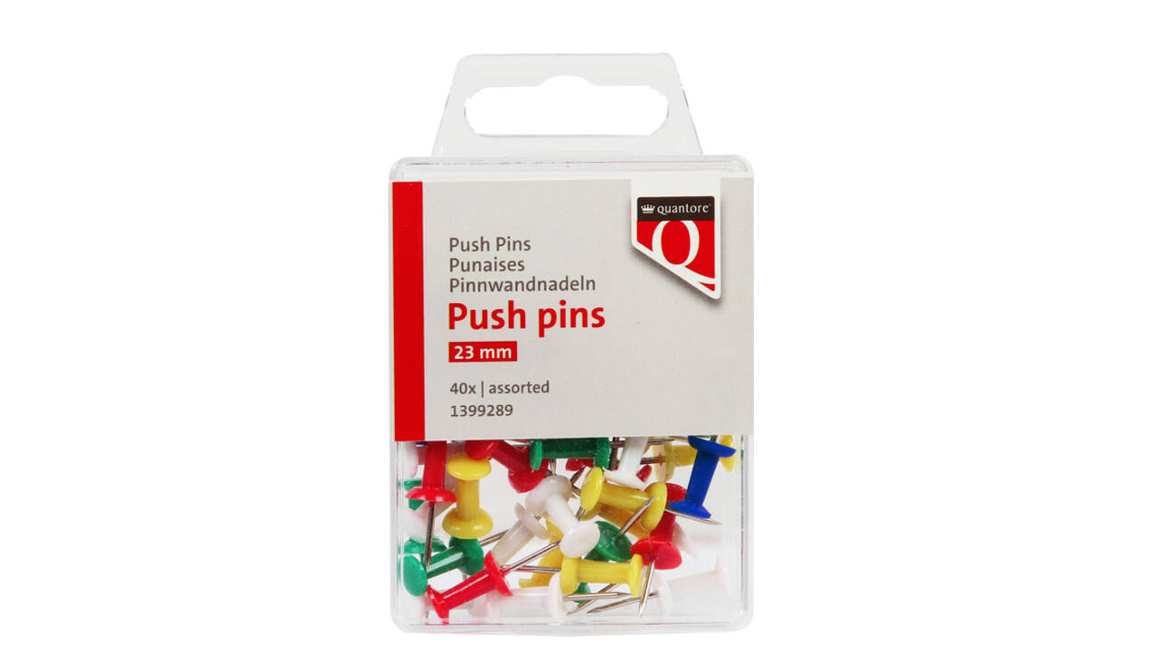 Push pins Quantore 40 stuks assorti