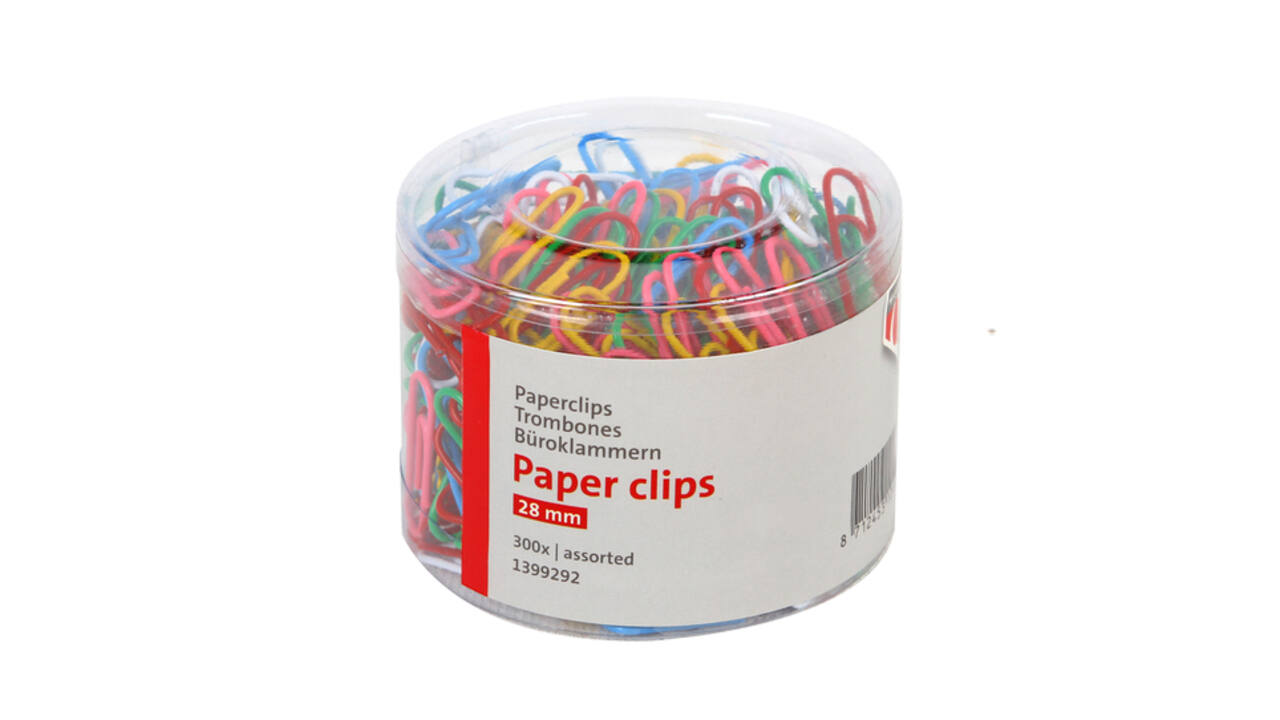 Paperclip Quantore 28mm 300 stuks assorti