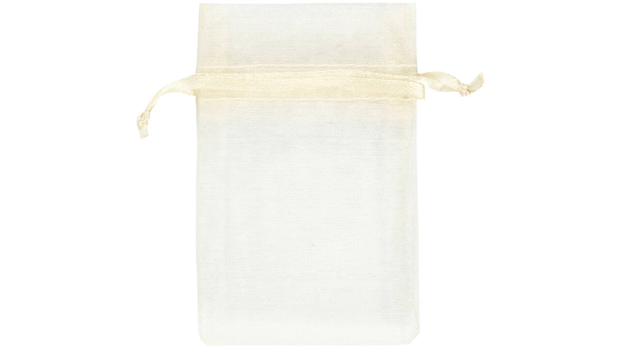 Organza zakjes Creativ Company 7x10cm 10 stuks off-white 10 zak
