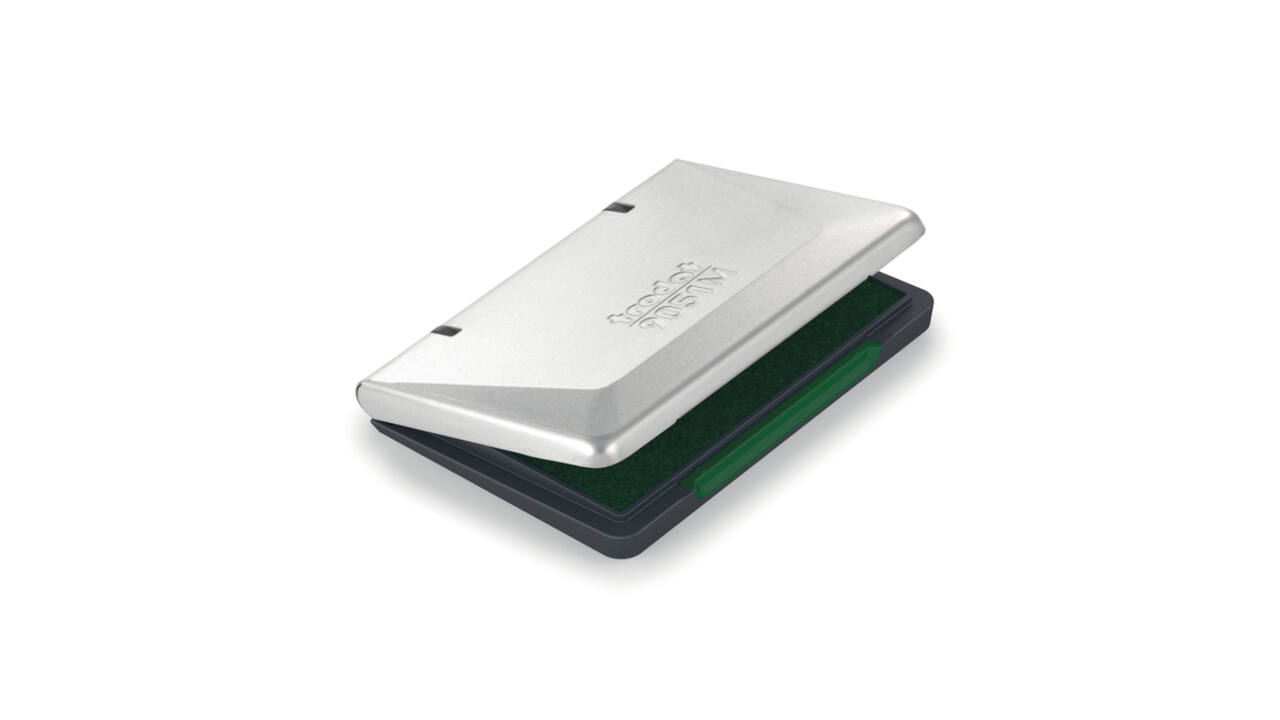 Inktkussen Trodat metaal 9051M 90x50mm groen