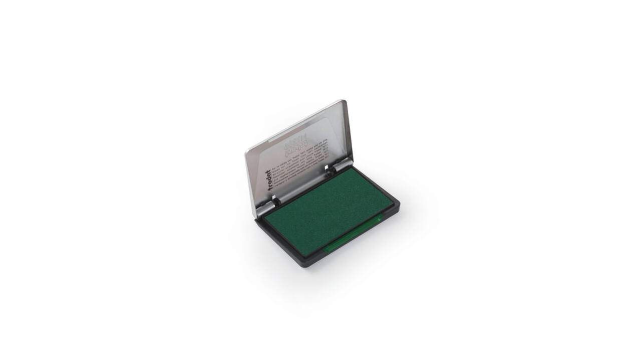Inktkussen Trodat metaal 9051M 90x50mm groen