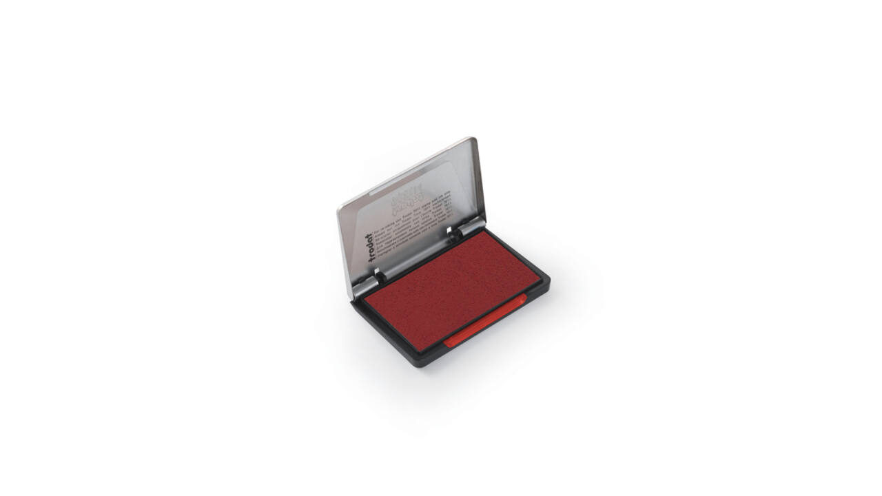 Inktkussen Trodat metaal 9051M 90x50mm rood