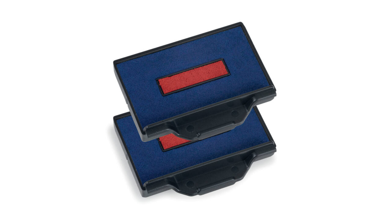 Stempelkussen Trodat Professional 6/53/2 2 stuks blauw en rood