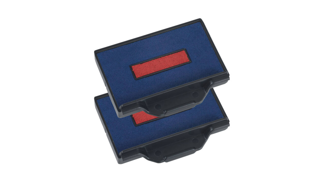 Stempelkussen Trodat Professional 6/53/2 2 stuks blauw en rood