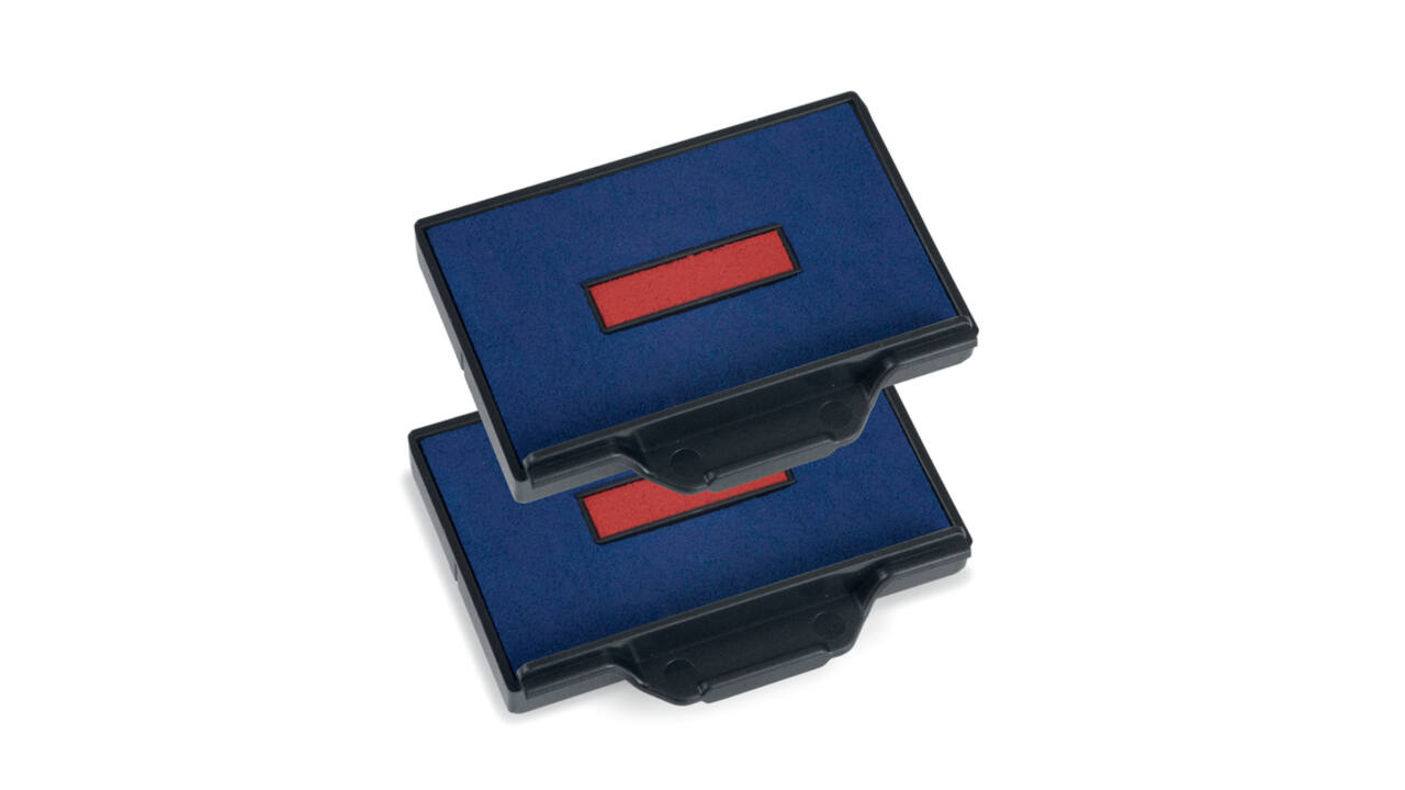 Stempelkussen Trodat Professional 6/56/2 2 stuks blauw en rood