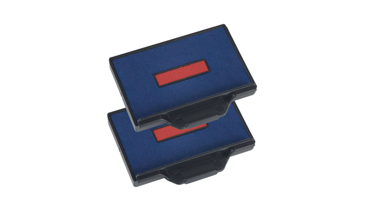 Stempelkussen Trodat Professional 6/56/2 2 stuks blauw en rood