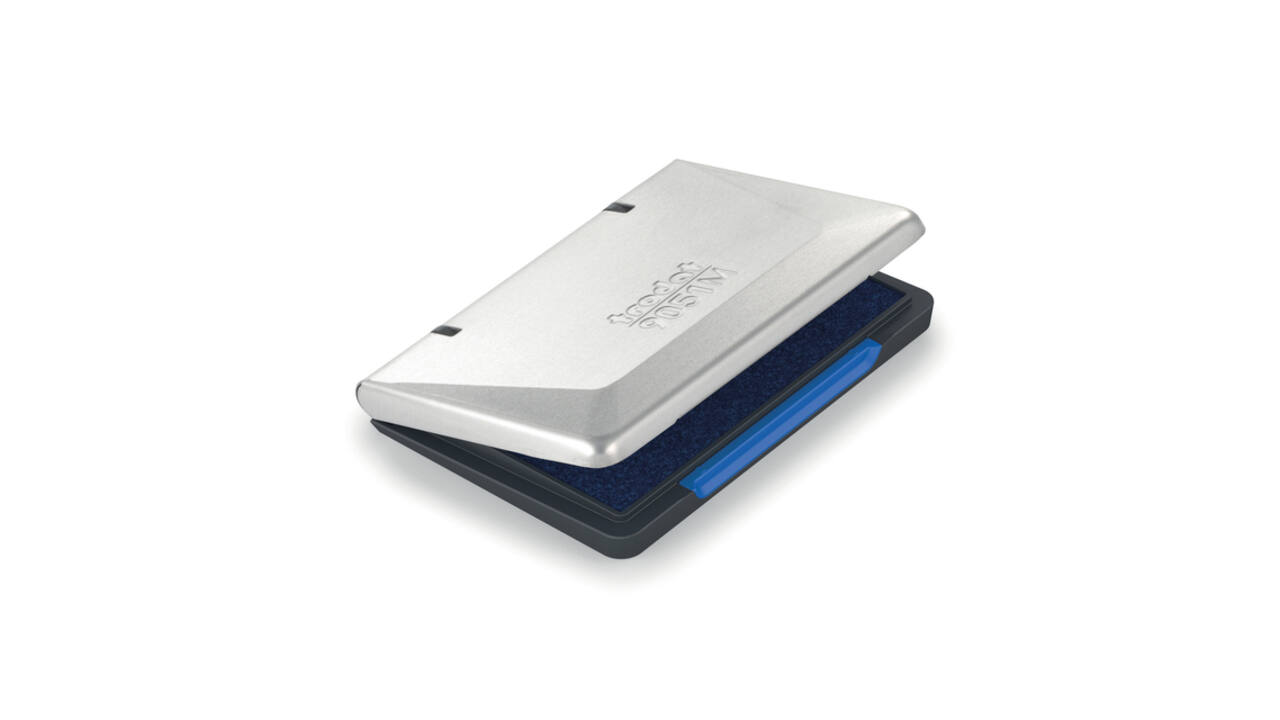 Inktkussen Trodat metaal 9051M 90x50mm blauw