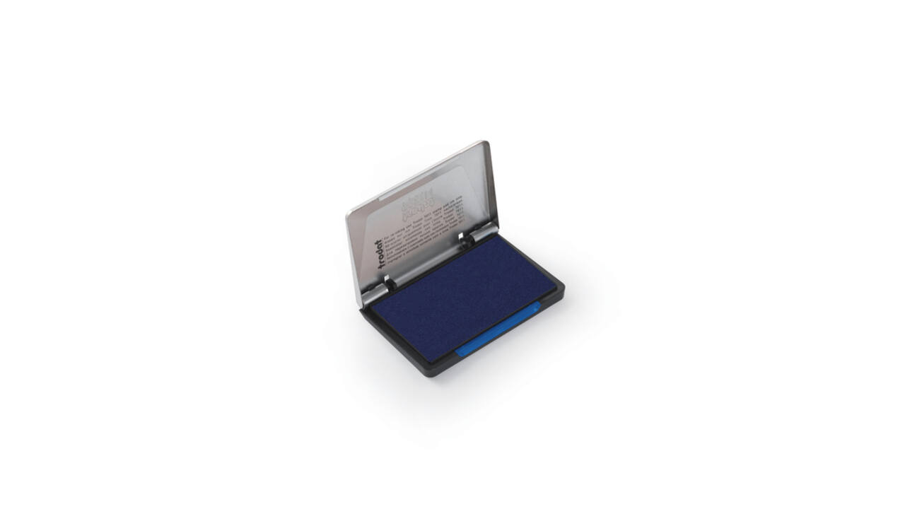 Inktkussen Trodat metaal 9051M 90x50mm blauw