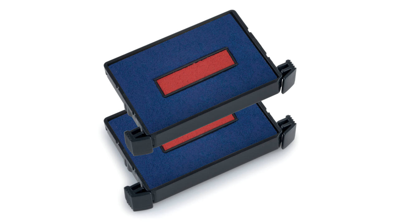Stempelkussen Trodat Printy 6/4750 2 stuks blauw en rood