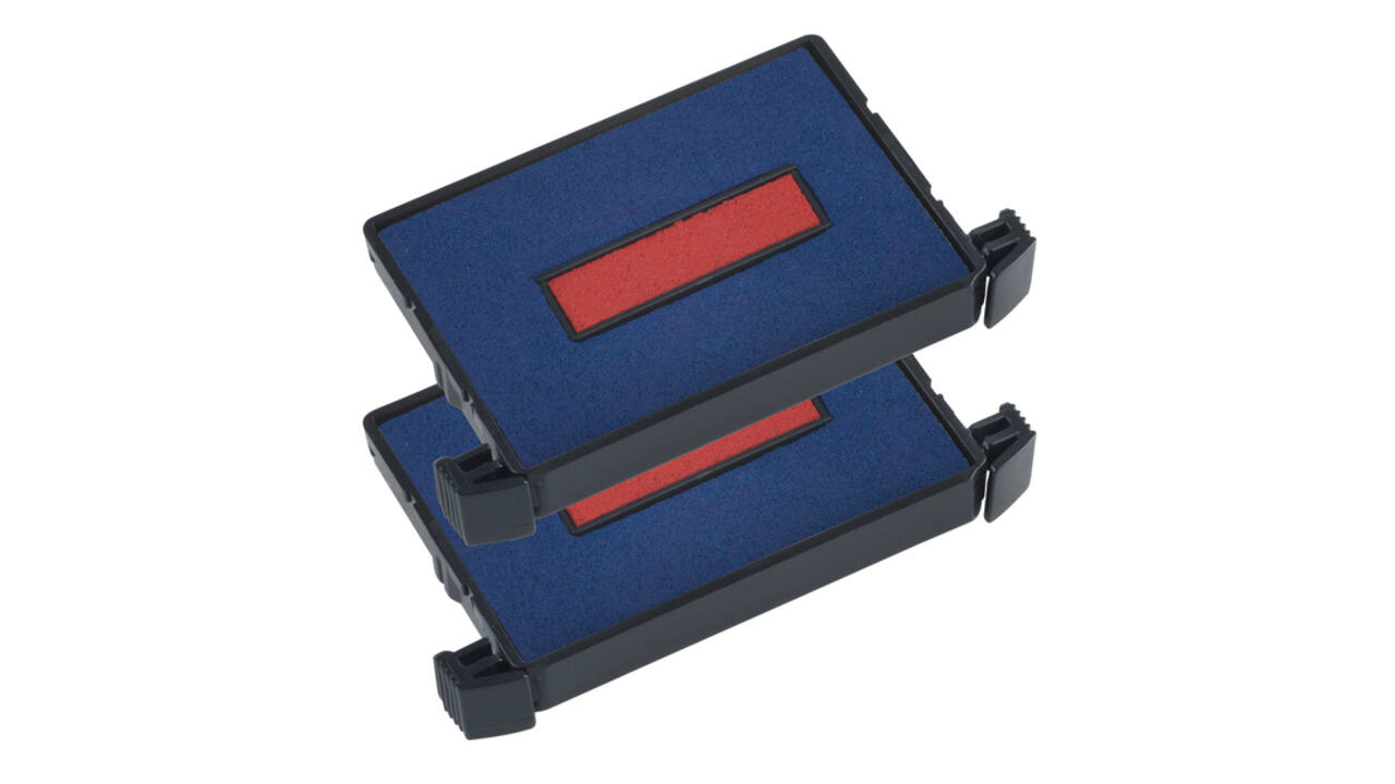 Stempelkussen Trodat Printy 6/4750 2 stuks blauw en rood