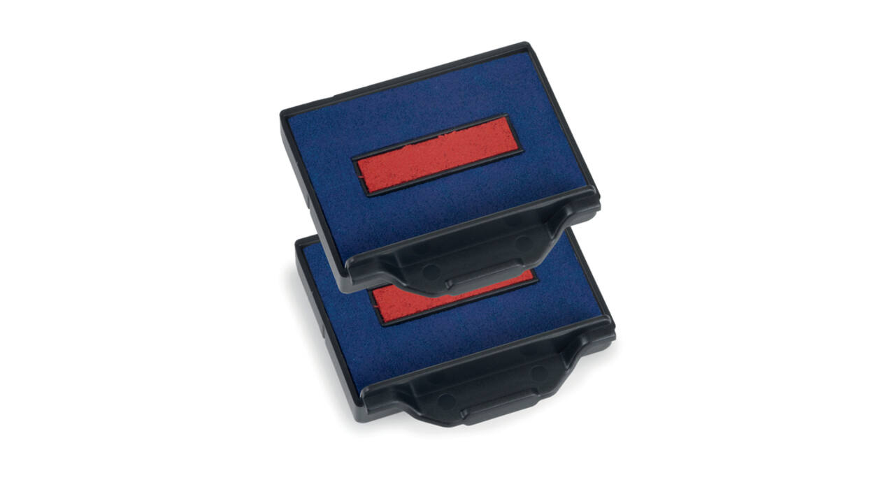 Stempelkussen Trodat Professional 6/50/2 2 stuks blauw en rood