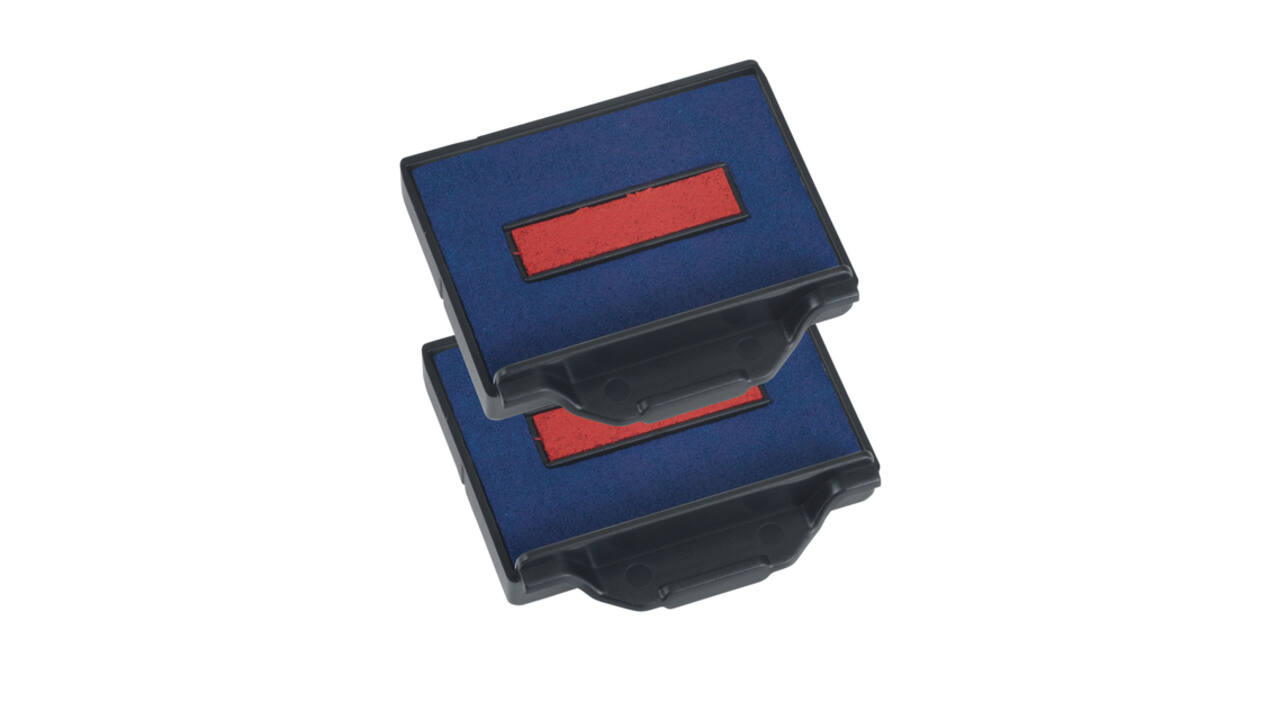 Stempelkussen Trodat Professional 6/50/2 2 stuks blauw en rood