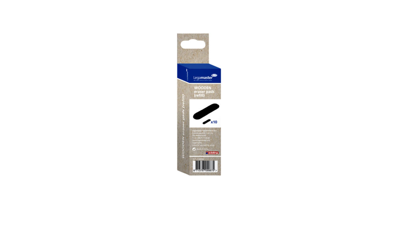 Navulling whiteboardwisser Legamaster zwart 10 stuks