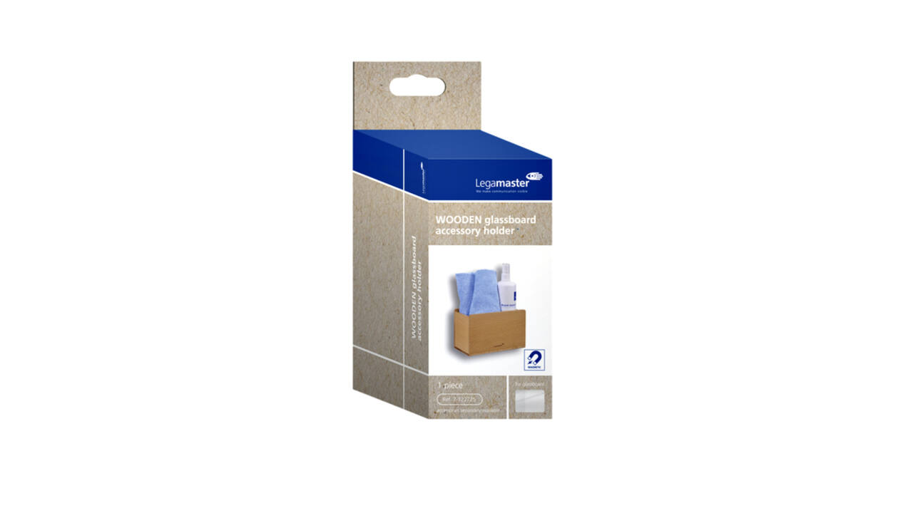 Glasbord accessoirehouder Legamaster hout