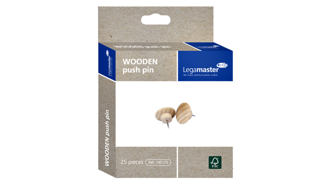 Push pins Legamaster hout 25 stuks