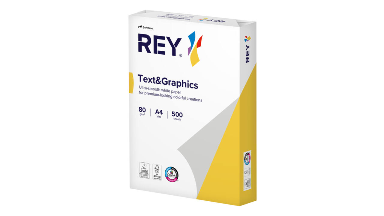 Kopieerpapier Rey Text & Graphics A4 80gr wit 500 vel