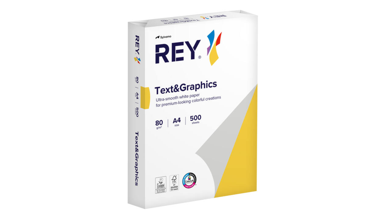 Kopieerpapier Rey Text & Graphics A4 80gr wit 500 vel