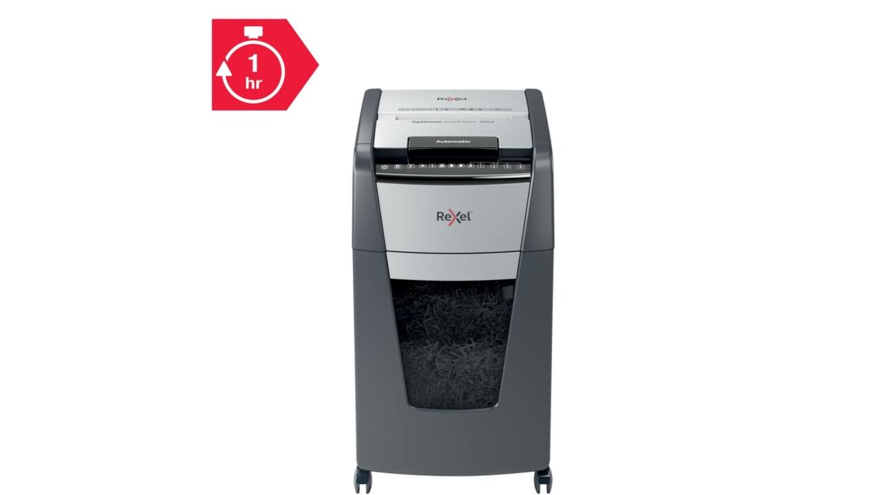 Papiervernietiger Rexel Optimum Auto+ 300X P4 snippers 4x26mm