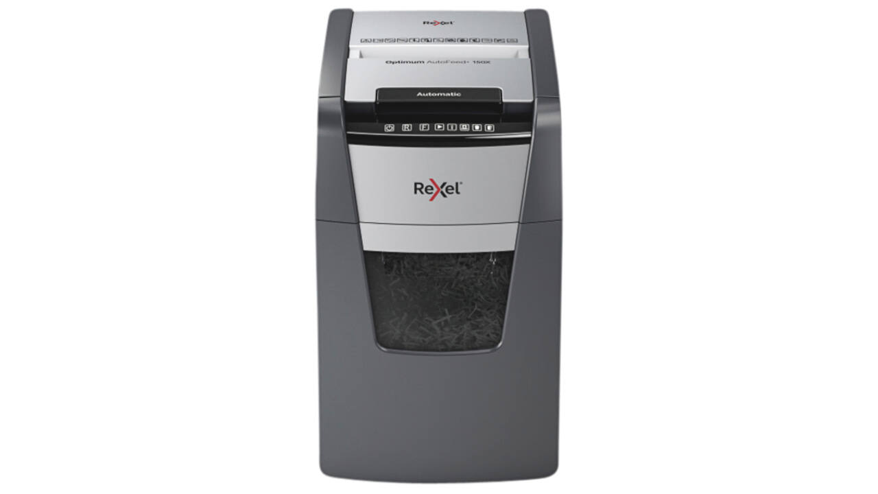 Papiervernietiger Rexel Optimum Auto+ 150X P4 snippers 4x28mm