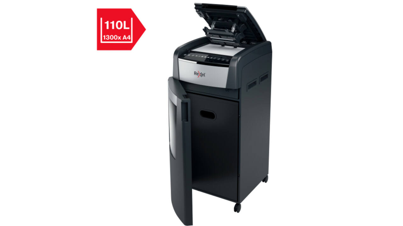 Papiervernietiger Rexel Optimum Auto+ 600X P4 snippers 4x30mm