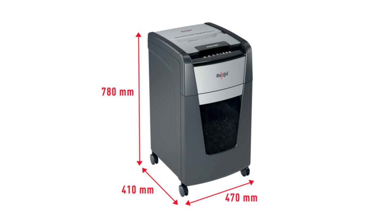 Papiervernietiger Rexel Optimum Auto+ 225M P5 snippers 2x15mm