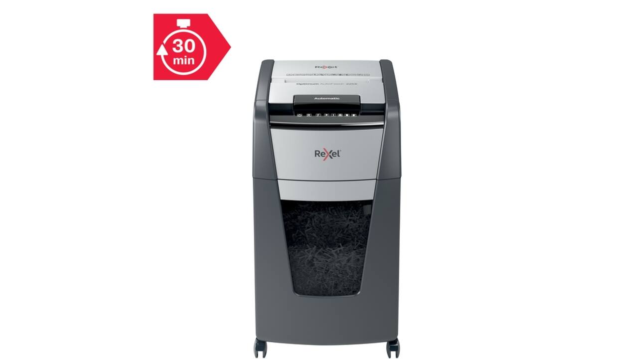 Papiervernietiger Rexel Optimum Auto+ 225X P4 snippers 4x26mm