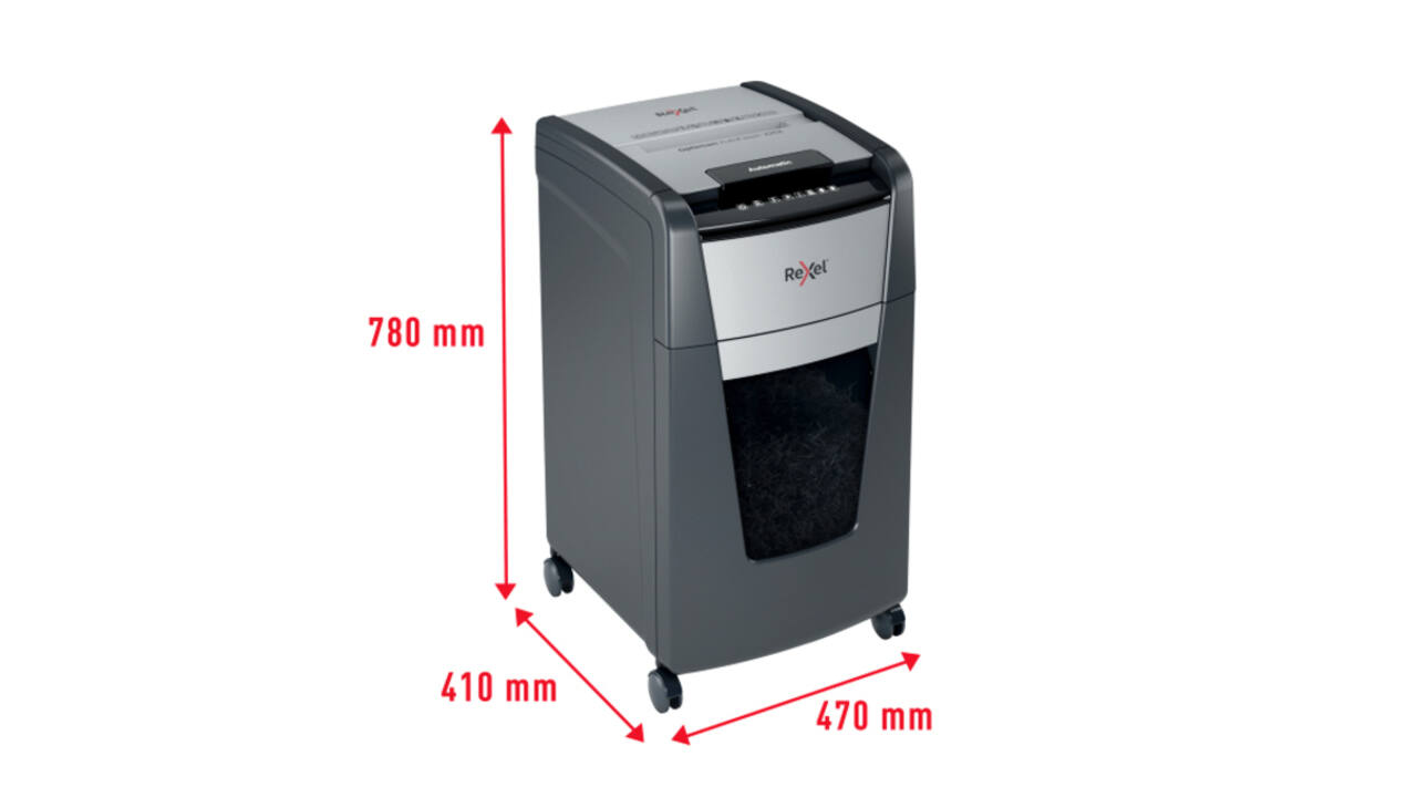 Papiervernietiger Rexel Optimum Auto+ 225X P4 snippers 4x26mm