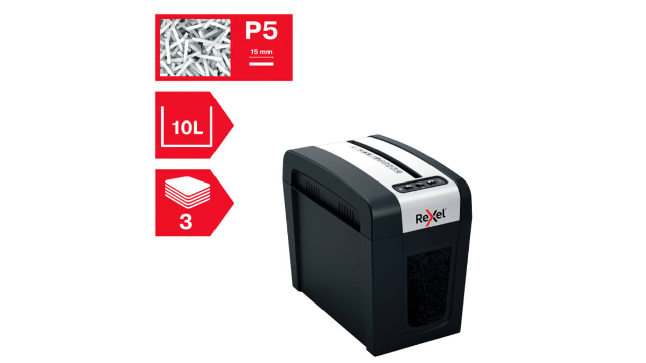 Papiervernietiger Rexel Secure MC3-SL P5 snippers 2x15mm