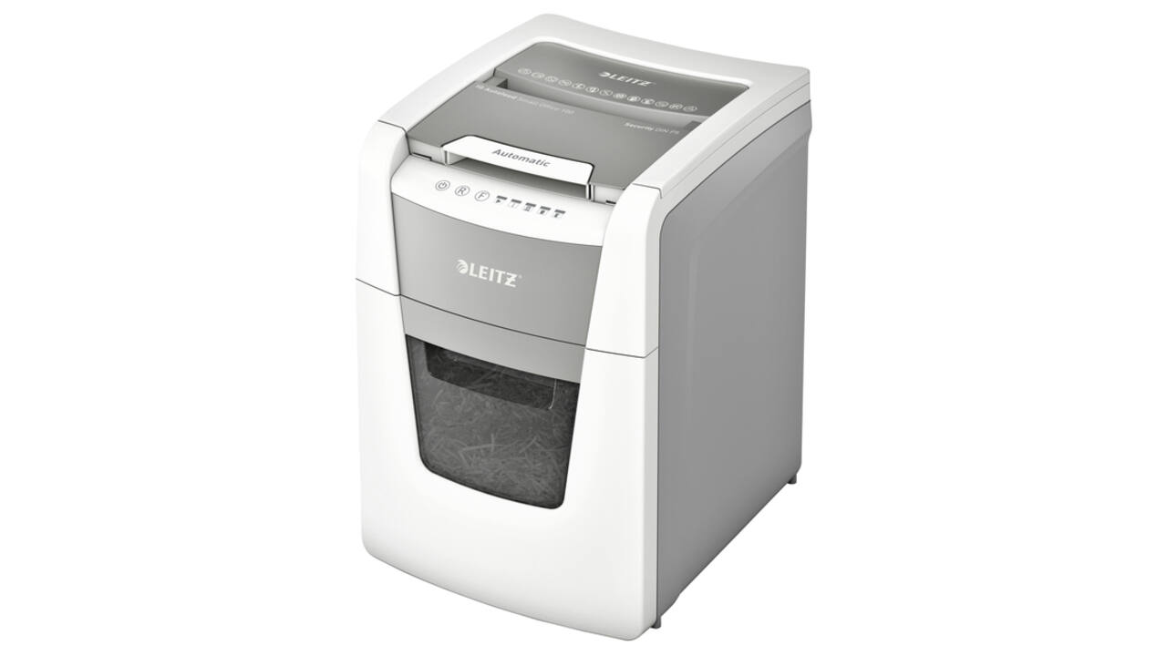 Papiervernietiger Leitz IQ Auto+ Small Office 100 P5 snippers 2x15mm