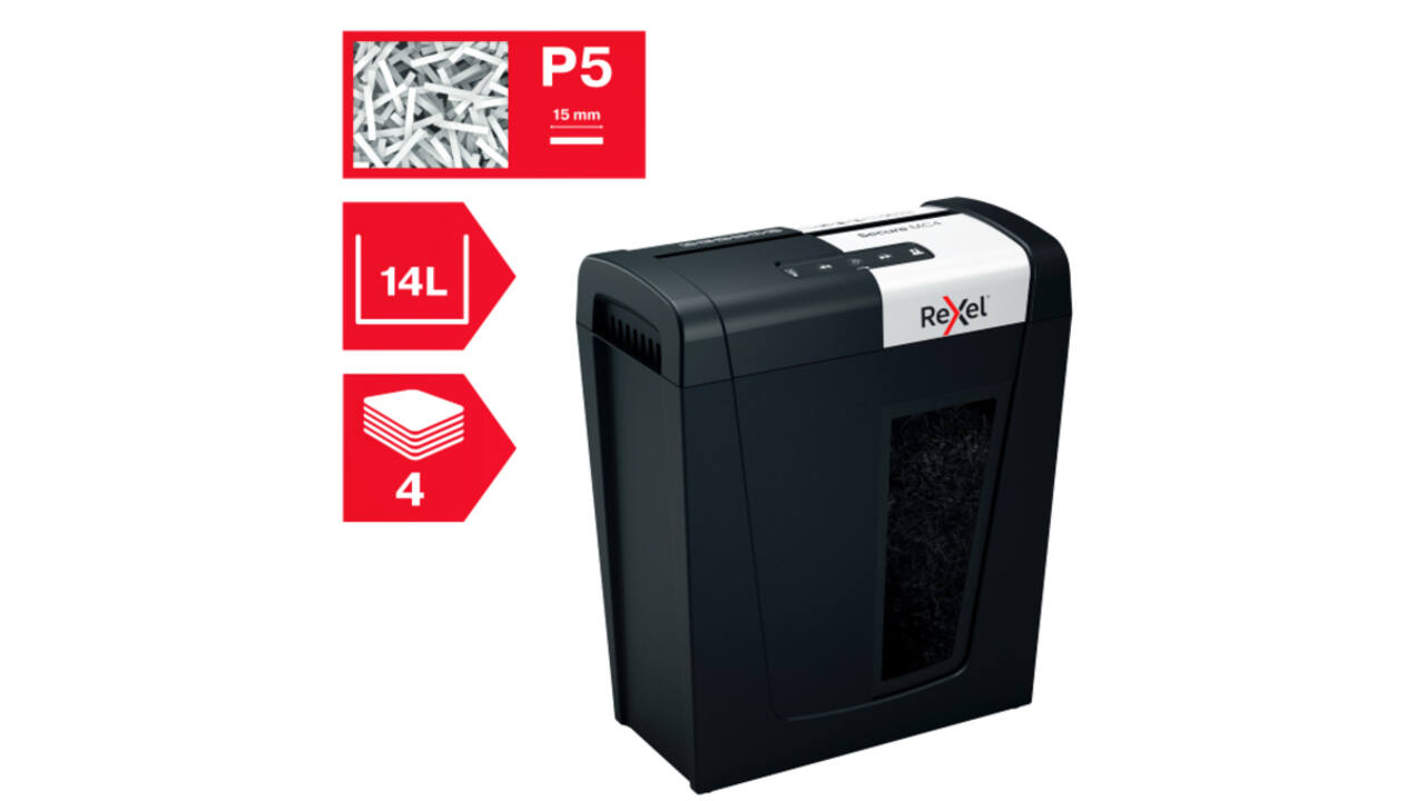 Papiervernietiger Rexel Secure MC4 P5 snippers 2x15mm