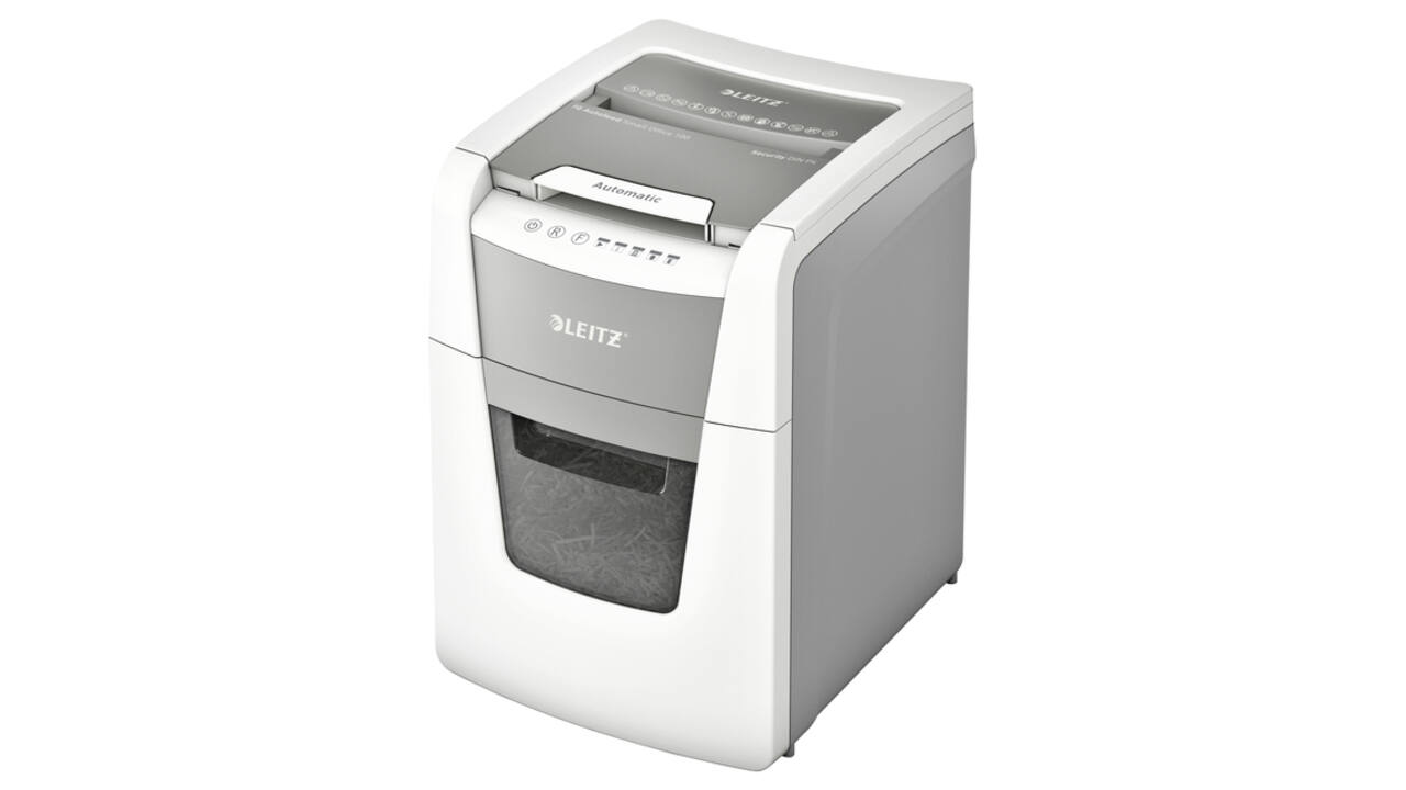Papiervernietiger Leitz IQ Auto+ Small Office 100 P4 snippers 4x28mm