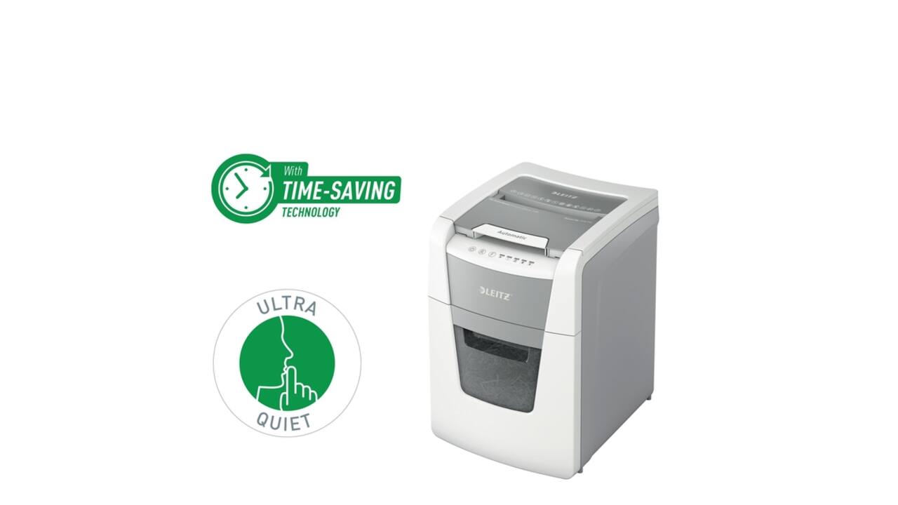 Papiervernietiger Leitz IQ Auto+ Small Office 100 P4 snippers 4x28mm