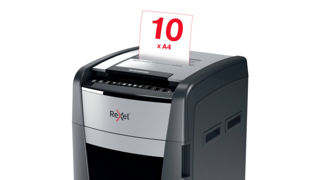 Papiervernietiger Rexel Optimum Auto+ 600M P5 snippers 2x15mm