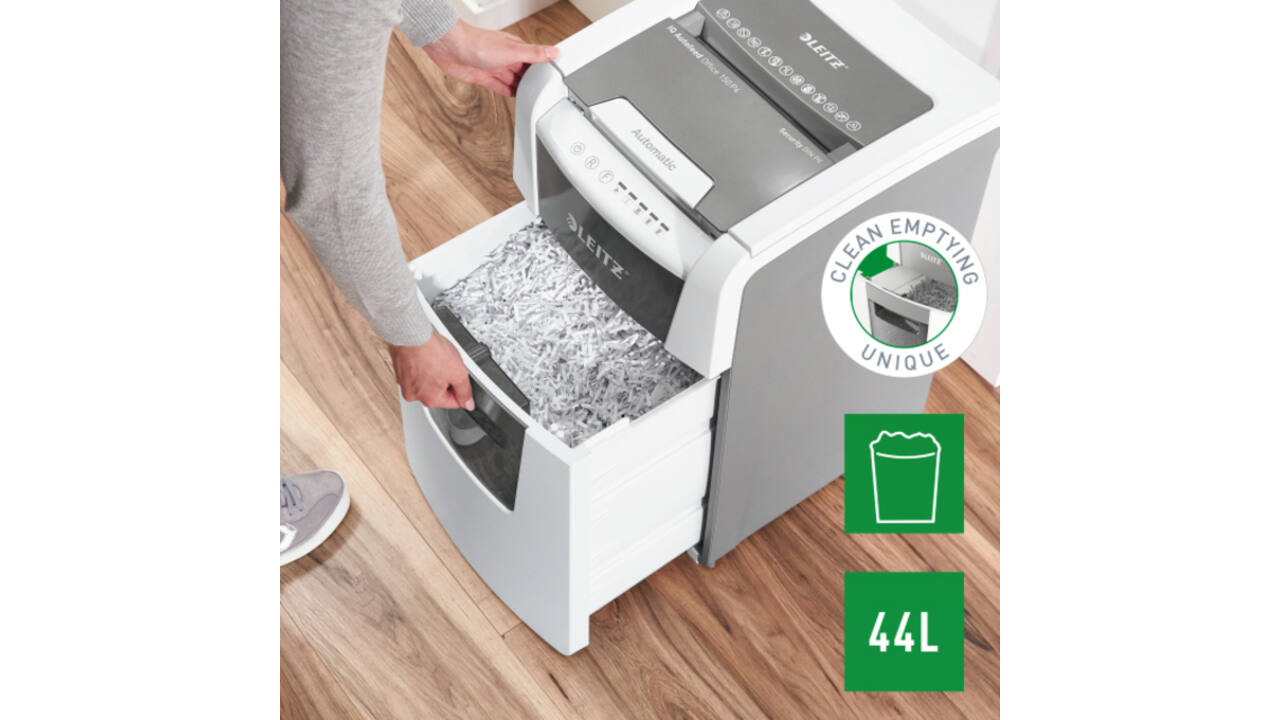 Papiervernietiger Leitz IQ Auto+ Office 150 P4 snippers 4x28mm
