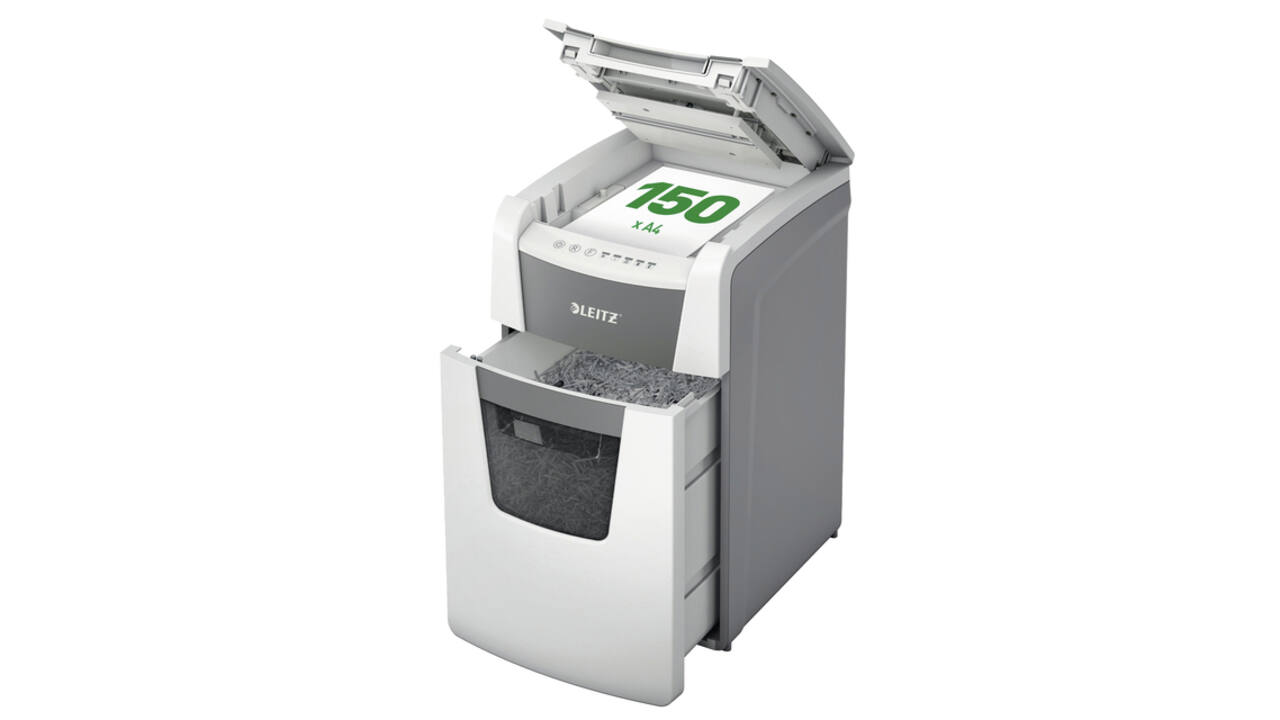 Papiervernietiger Leitz IQ Auto+ Office 150 P4 snippers 4x28mm