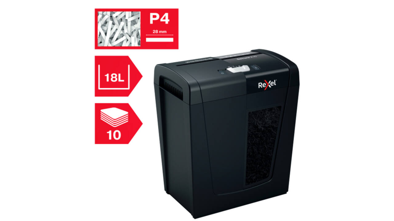 Papiervernietiger Rexel Secure X10 P4 snippers 4x40mm