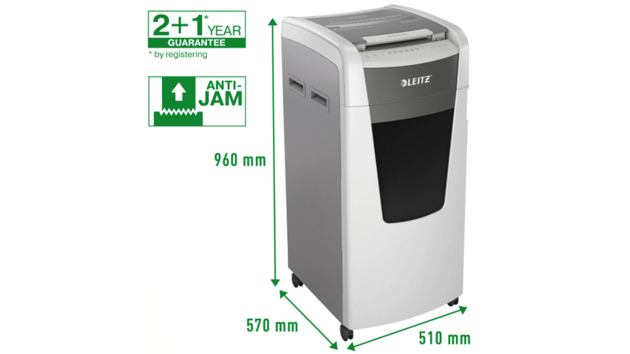 Papiervernietiger Leitz IQ Auto+ Pro 600 P4 snippers 4x28mm