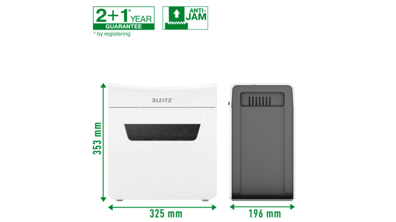 Papiervernietiger Leitz IQ Protect Premium 3M snippers 2x15mm